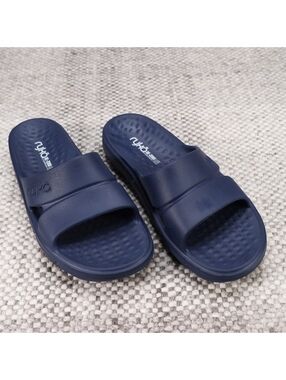 Ryka Men's Navy Blue Slide Sandals Size 10